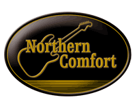 Vignette mit Rock & Bluesbandlogo Northern Comfort