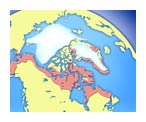 Map Polargebiete als Infografik